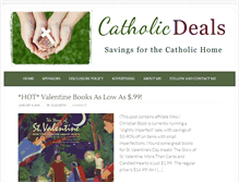 Tablet Screenshot of catholicdealsonline.com
